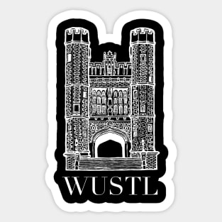 Brookings Hall WUSTL Sticker